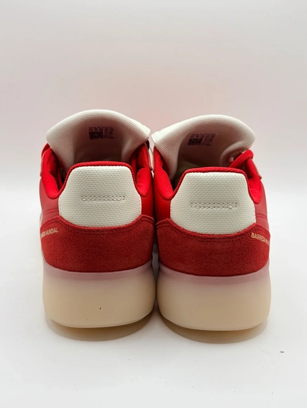 Adidas Barreda Mundial Red and White Sportswear Sneakers US 11.5